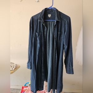 Womens denim shirt dress